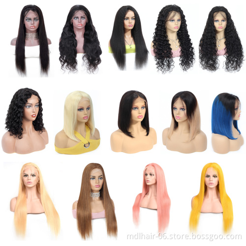 Kinky Curly 360 Lace Frontal Wig 150% Density Human Virgin Hair Natural Black Lace Wig with Baby Hair for Black Women Swiss Lace